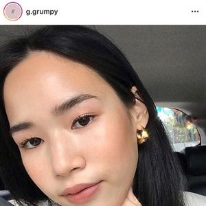 g.GRUMP Lunar 14K Gold Plated Earrings (New)